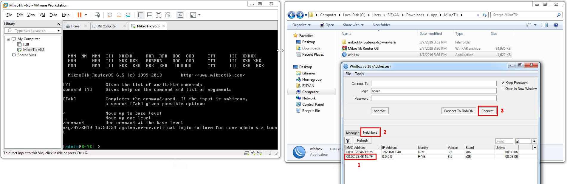 Menghubungkan MikroTik Dengan Winbox