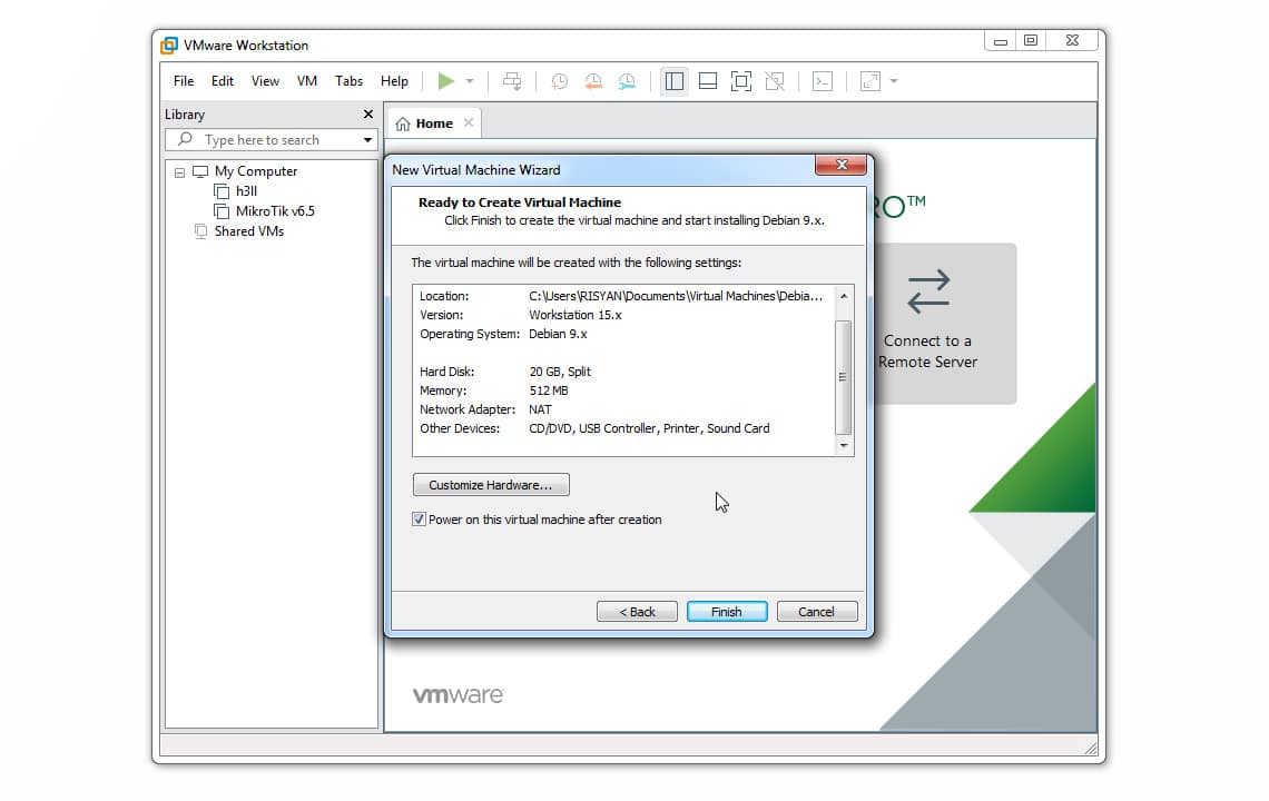 Cara Install Debian Menggunakan VMware 13