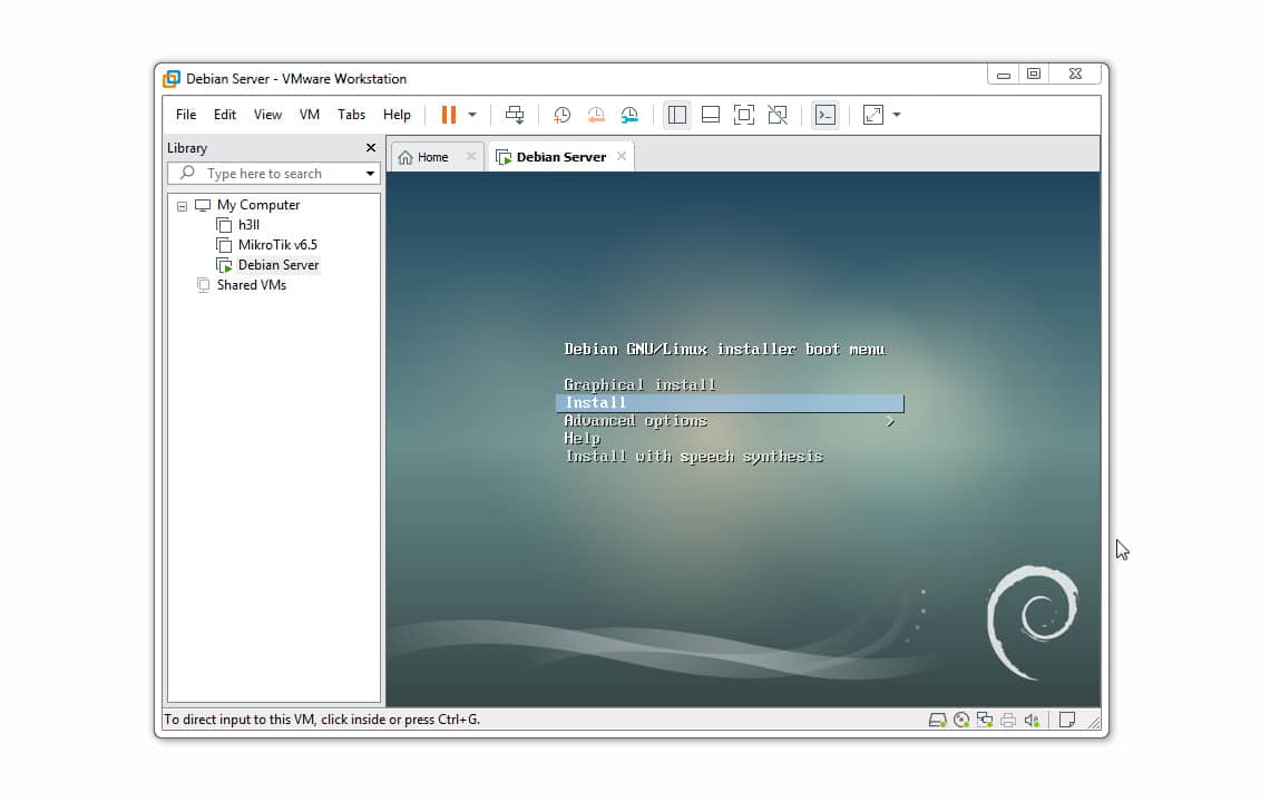 Cara Install Debian Menggunakan VMware 14
