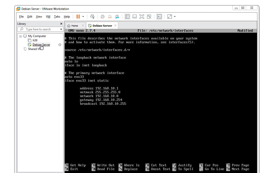 Cara Konfigurasi IP Address Debian 4