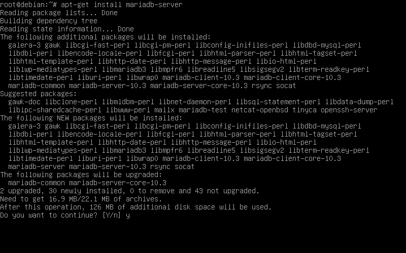 Install MariaDB Di Debian 10