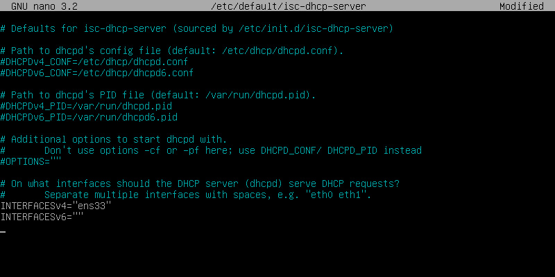 Etc Default Isc-dhcp-server