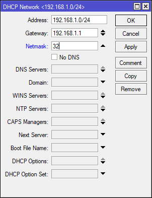 Konfigurasi DHCP Network Wlan Di MikroTik