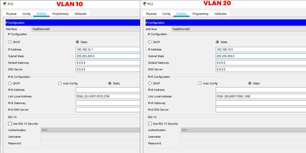 Konfigurasi IP Address Cisco Packet Tracer