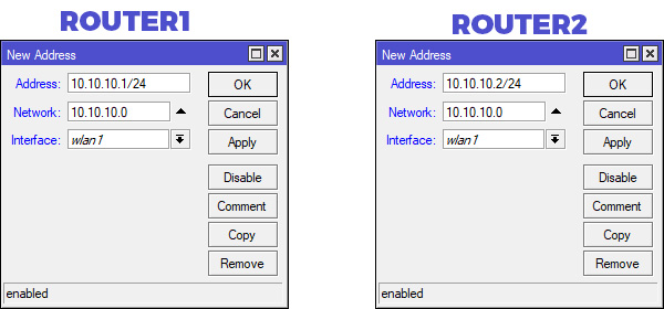 Konfigurasi IP Intrerfaces Wlan