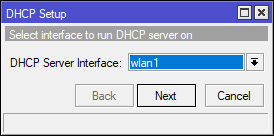 Membuat DHCP Server Wlan Di MikroTik