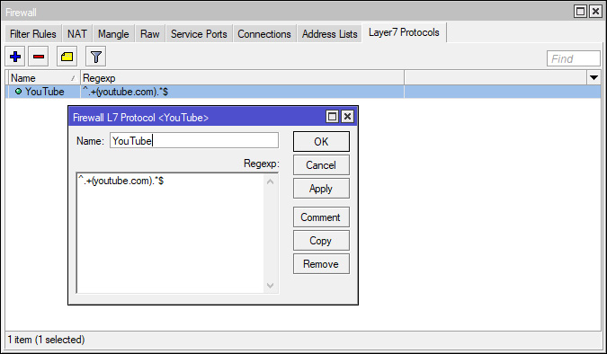 MikroTik Layer 7 Protocol