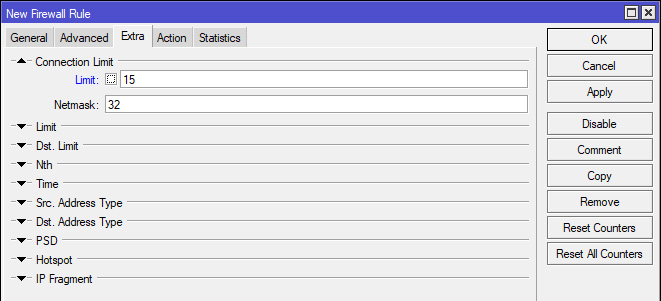 Connection Limit MikroTik