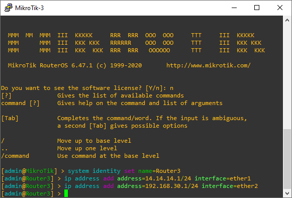 Konfigurasi IP Address Router MikroTik3