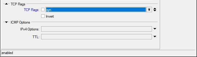 TCP Flags syn