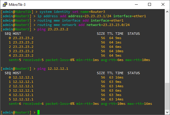 Test Ping MME Routing