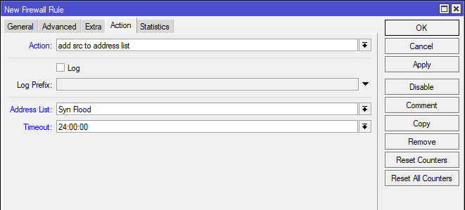 add src to address list MikroTik