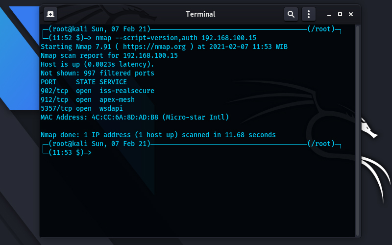 Menggunakan Scripts Nmap