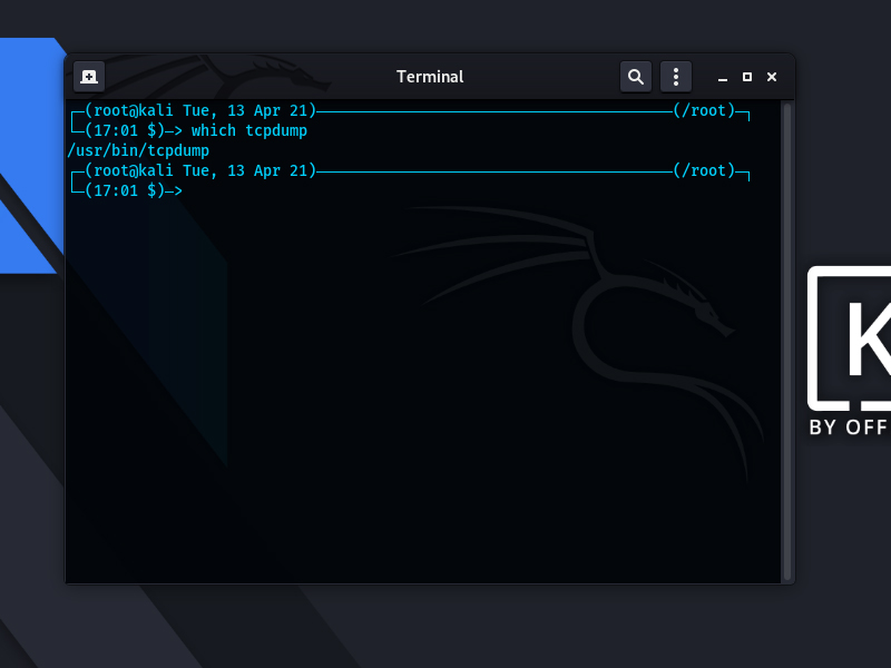 Memeriksa Tcpdump Sudah Terinstall