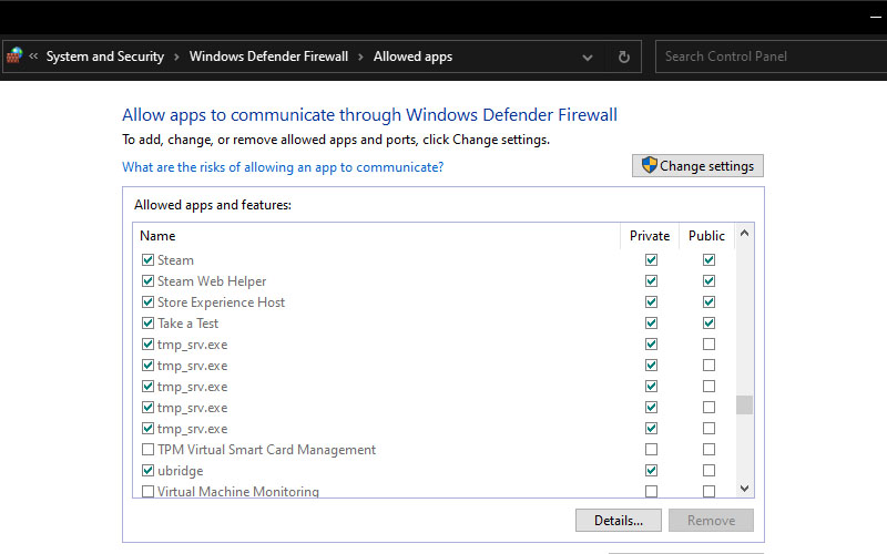 Periksa Apakah Windows Defender Firewall Memblokir Steam