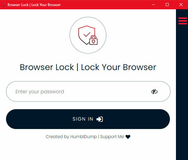 Log In Browser Lock Extension